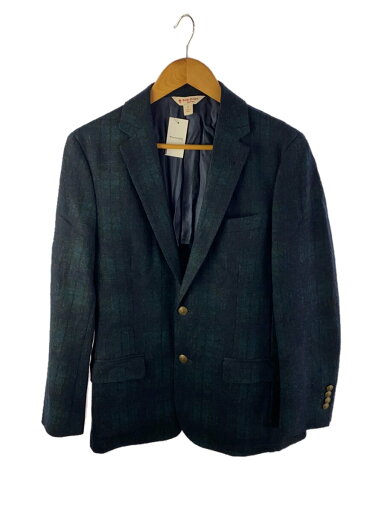【中古】Red Fleece by Brooks Brothers◆テーラードジャケット/S/ウール/GRN/チェック【メンズウェア】 【中古】Red Fleece by Brooks Brothers◆テーラードジャケット/S/ウール/GRN/チェック【メンズウェア】