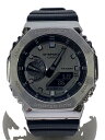 【中古】CASIO◆クォーツ腕時計_G-SHOCK/デジアナ/ラバー/GRY/SLV/SS【服飾雑貨他】(2)