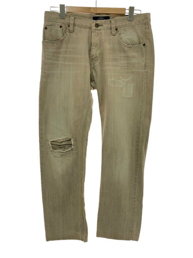 【中古】TMT◆ストレートパンツ/L/コットン/BEG/無地【メンズウェア】 【中古】TMT◆ストレートパンツ/L/コットン/BEG/無地【メンズウェア】