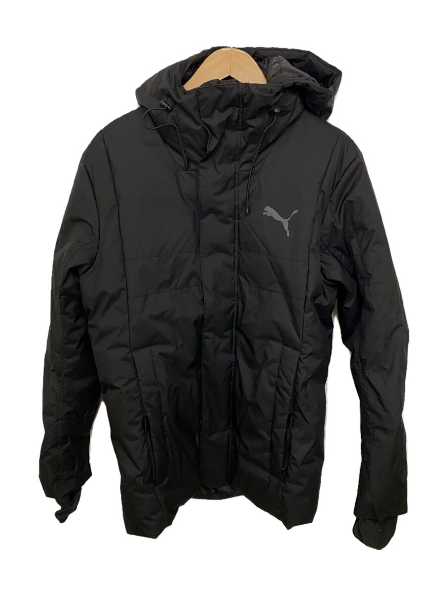 【中古】PUMA◆ダウンジャケット/S/ポリエステル/BLK/848286-01【メンズウェア】