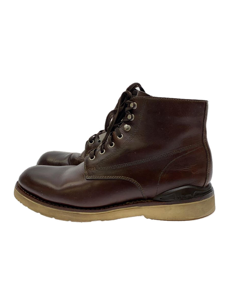 【中古】visvim◆VIRGIL BOOTS/ビブラムソール/エンジニアブーツ/US8/BRW/使用感有【シューズ】