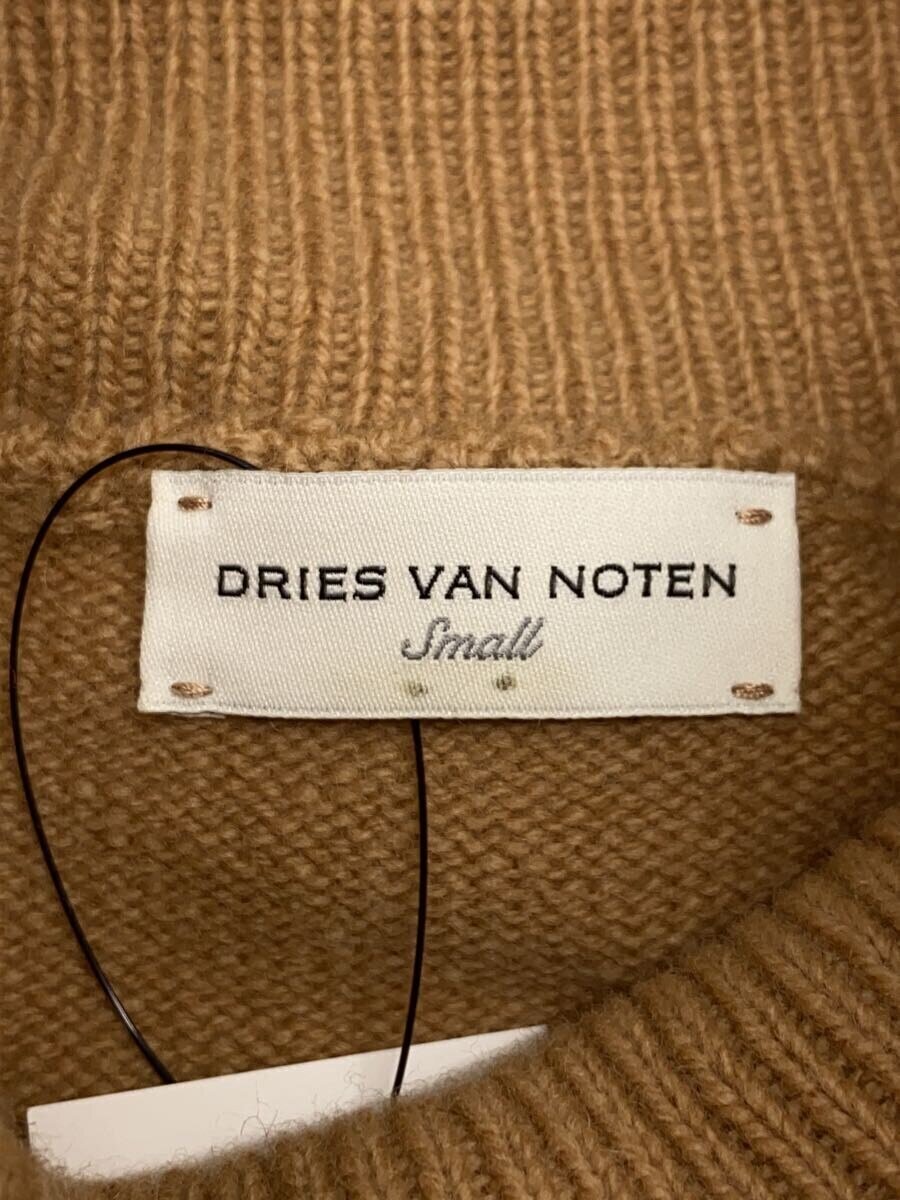 【中古】DRIES VAN NOTEN◆セーター(薄手)/薄手ニット/ハイネック/S/ウール/メリノウール/ベルギー製/BEG//【メンズウェア】