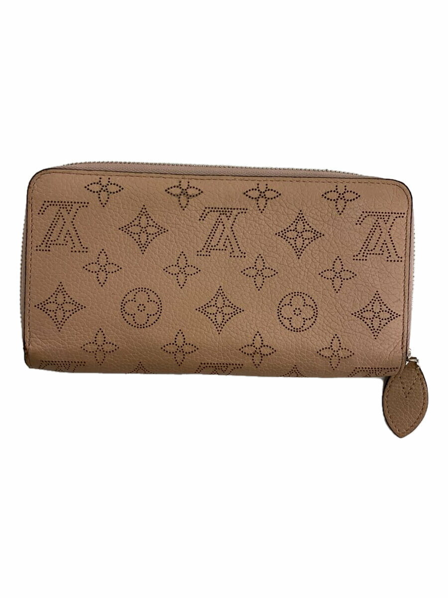 【中古】LOUIS VUITTON◆ジッピー・ウォレット_マヒナ_PNK/牛革/PNK/レディース【服飾雑貨他】