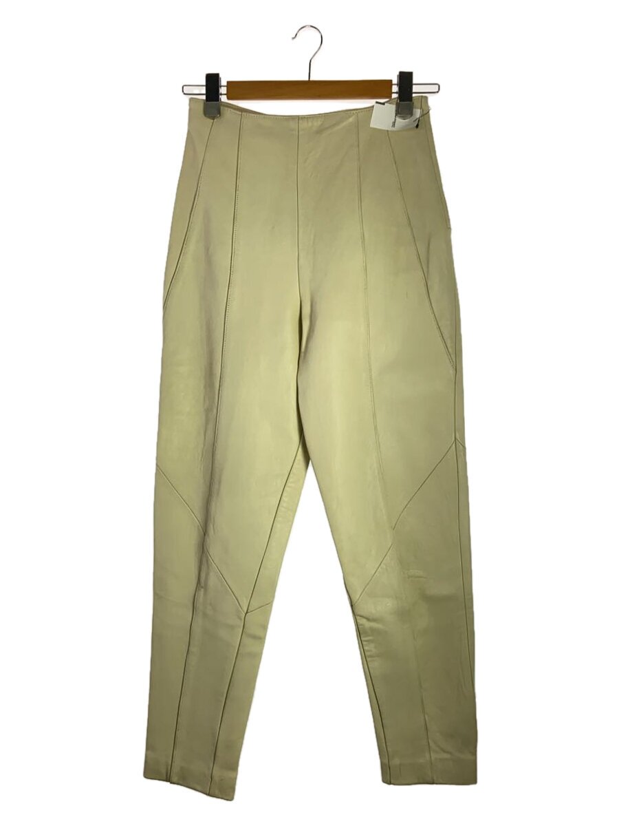 Leather - 【中古】firenze/フィレンチェ/テーパードレザーパンツ/ボトム/レザー/ベージュ【レディースウェア】