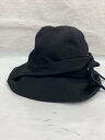 【中古】YOHJIYAMAMOTO+NOIR◆ハット/--/ウール/BLK/無地/レディース/ND-H04-00【服飾雑貨他】