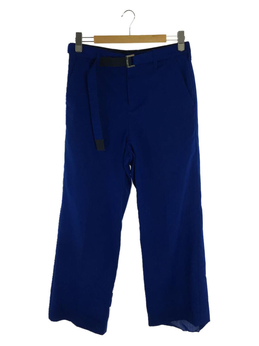 【中古】sacai◆Suiting Pants/ストレートパンツ/2/ポリエステル/ブルー/22-02672M【メンズウェア】