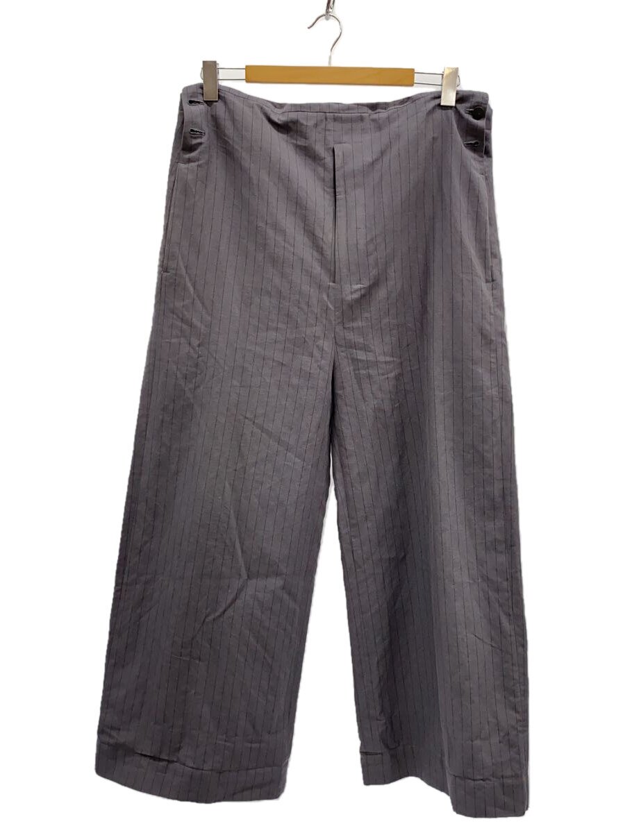 【中古】SHINYA KOZUKA◆オーバーオール/M/リネン/GRY/ストライプ/19015K46【メンズウェア】