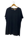 【中古】yohji yamamoto POUR HOMME◆Tシャツ/3/コットン/BLK/無地/HN-T11-077【メンズウェア】(4)