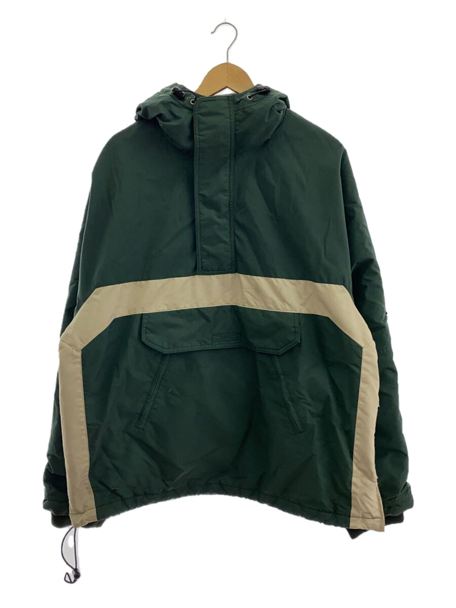 【中古】J.CREW◆ジャケット/L/ナイロン/GRN/90s/fleece lining nylon parka【メンズウェア】