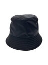 【中古】PRADA◆三角プレート/RE-NYLON/バケットハット/S/ナイロン/BLK/レディース/1HC137【服飾雑貨他】