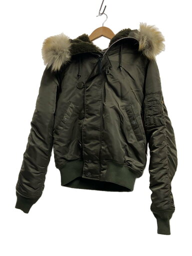 【中古】ALPHA INDUSTRIES◆フライトジャケット/S/ナイロン/KHK/2010-576【メンズウェア】 【中古】ALPHA INDUSTRIES◆フライトジャケット/S/ナイロン/KHK/2010-576【メンズウェア】