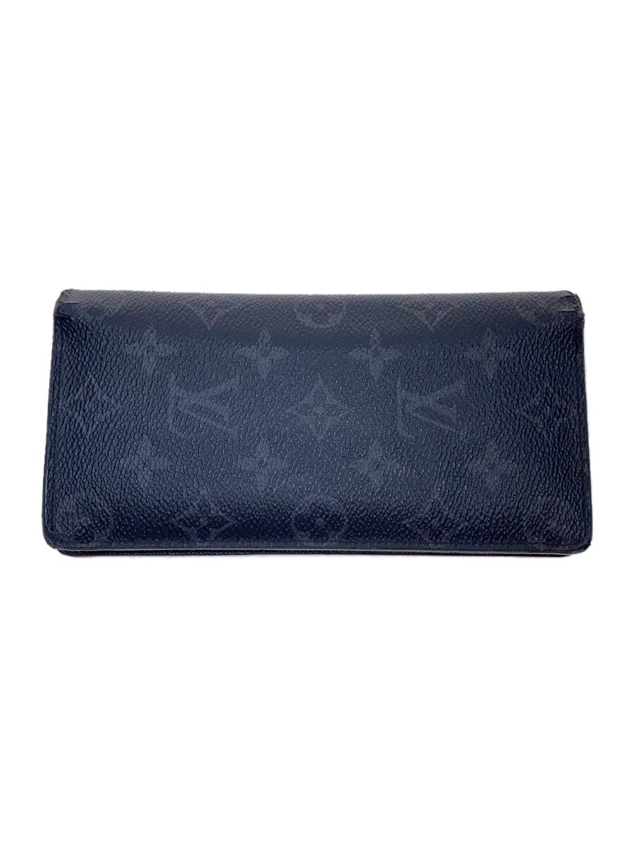 【中古】LOUIS VUITTON◆ポルト・フォイユ・ブラザ_モノグラム・エクリプス_BRW/PVC/BLK/メンズ【服飾雑貨他】
