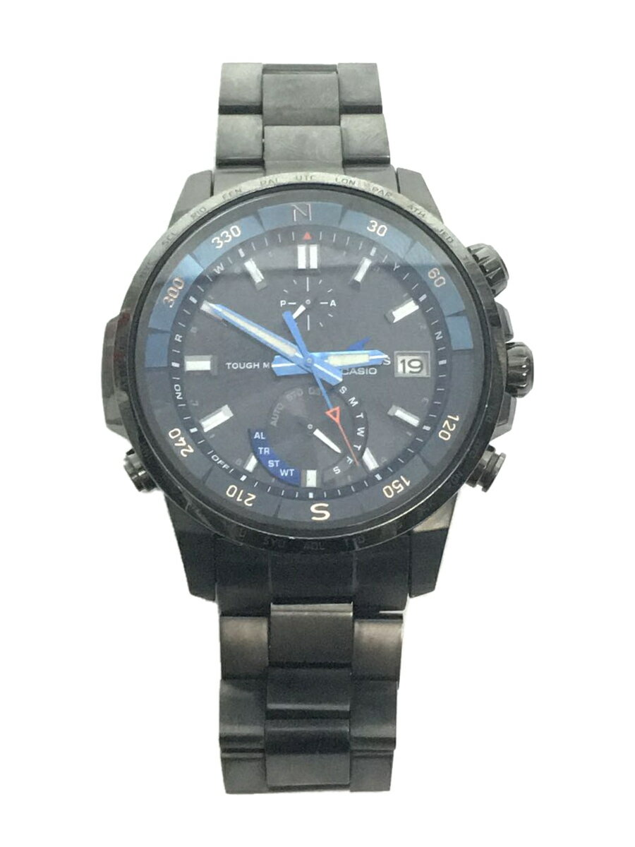 【中古】CASIO◆ソーラー腕時計・OCEA