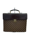 【中古】LOUIS VUITTON◆アルトナPM_ダミエ・エベヌ_BRW/PVC/BRW【バッグ】