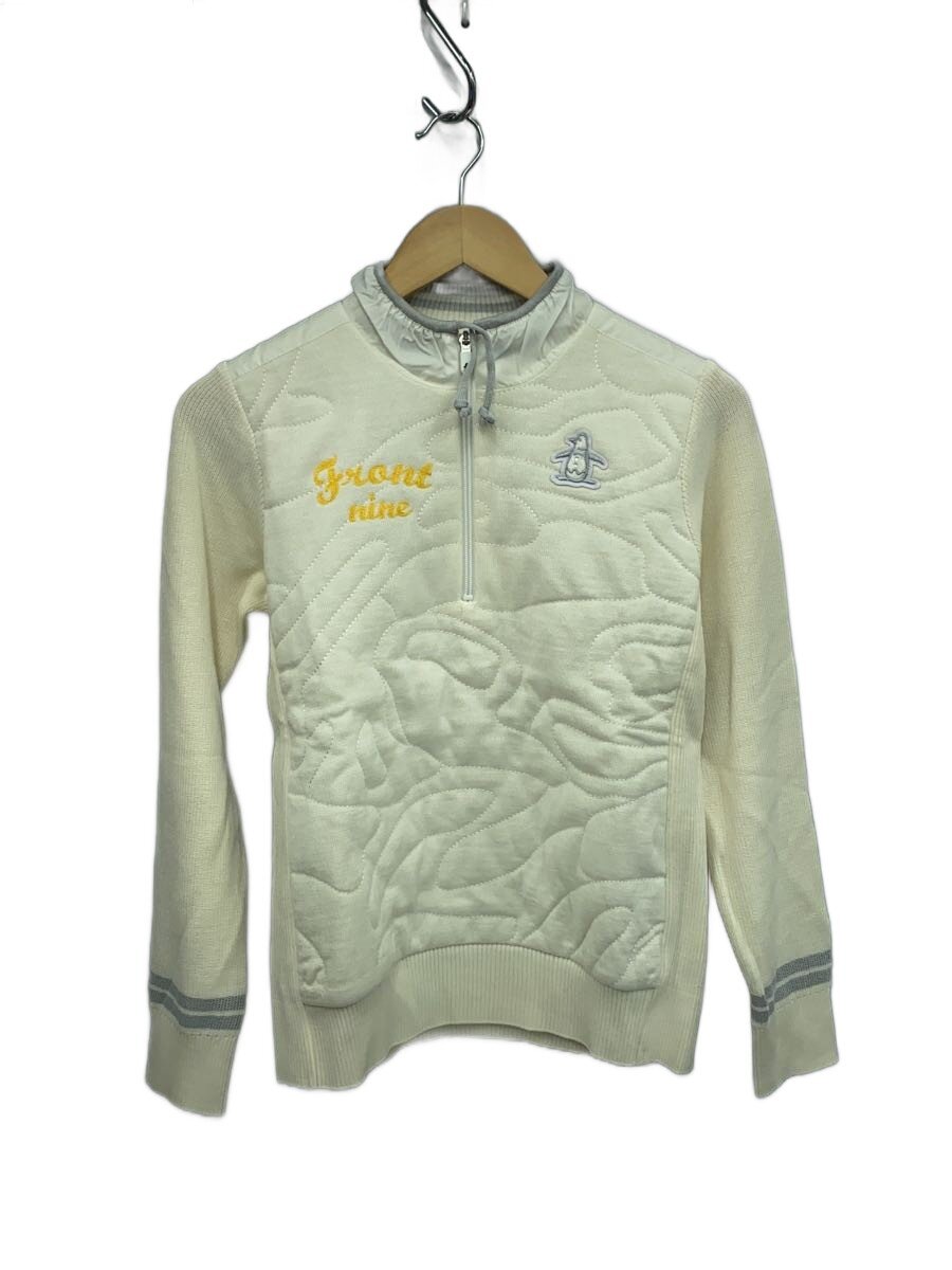 【中古】Munsingwear◆中綿ニットセーター/スポーツウェアー/M/ウール/WHT/SL4307【スポーツ】