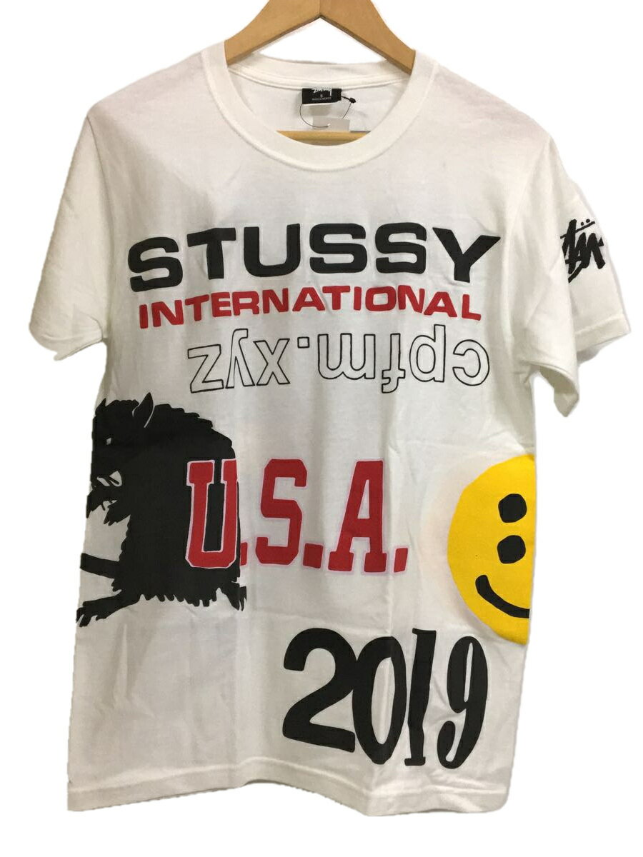 【中古】STUSSY◆Tシャツ/S/コットン/W