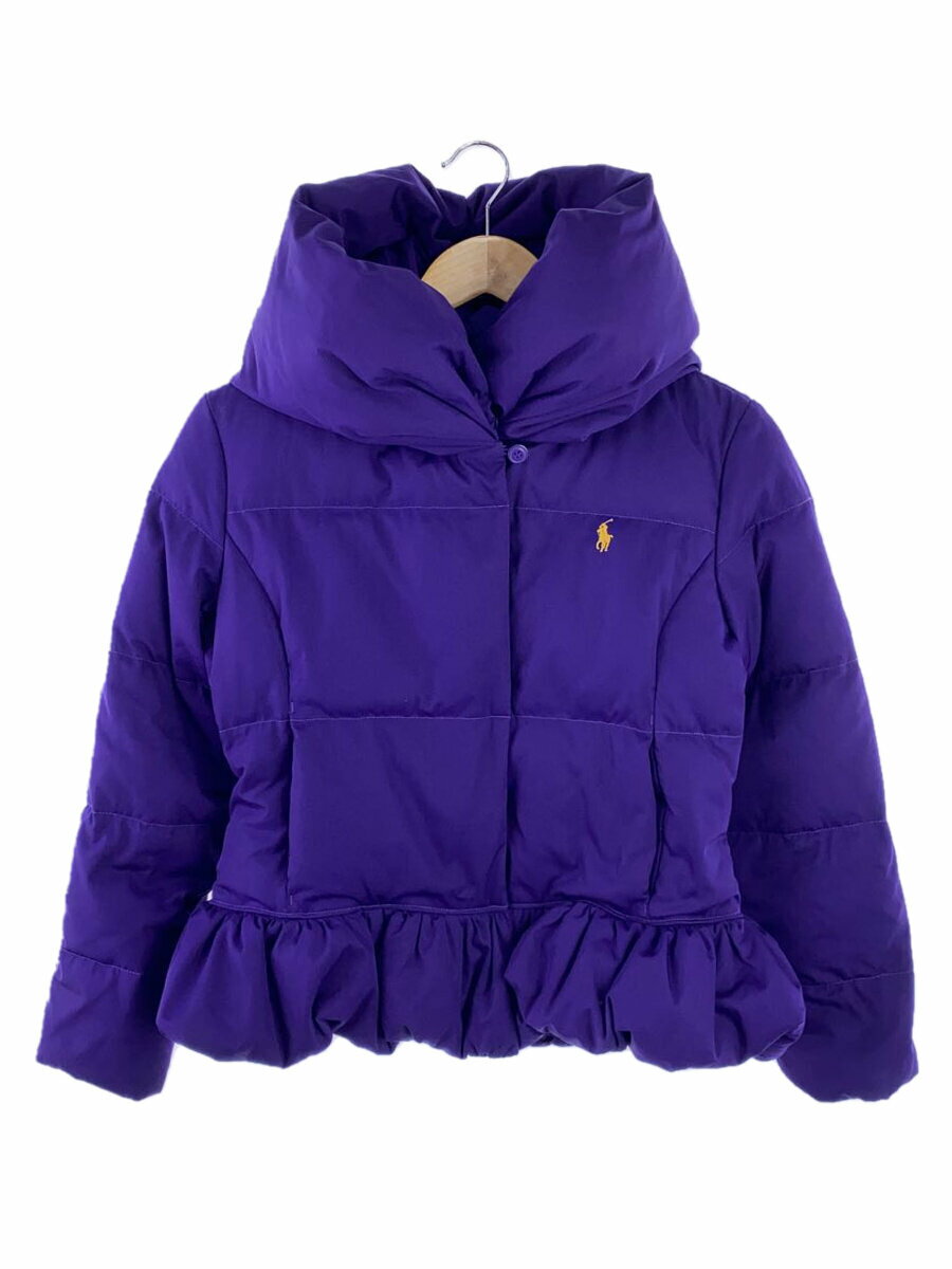 【中古】POLO RALPH LAUREN◆ブルゾン/--/ポリエステル/パープル/XL【キッズ】