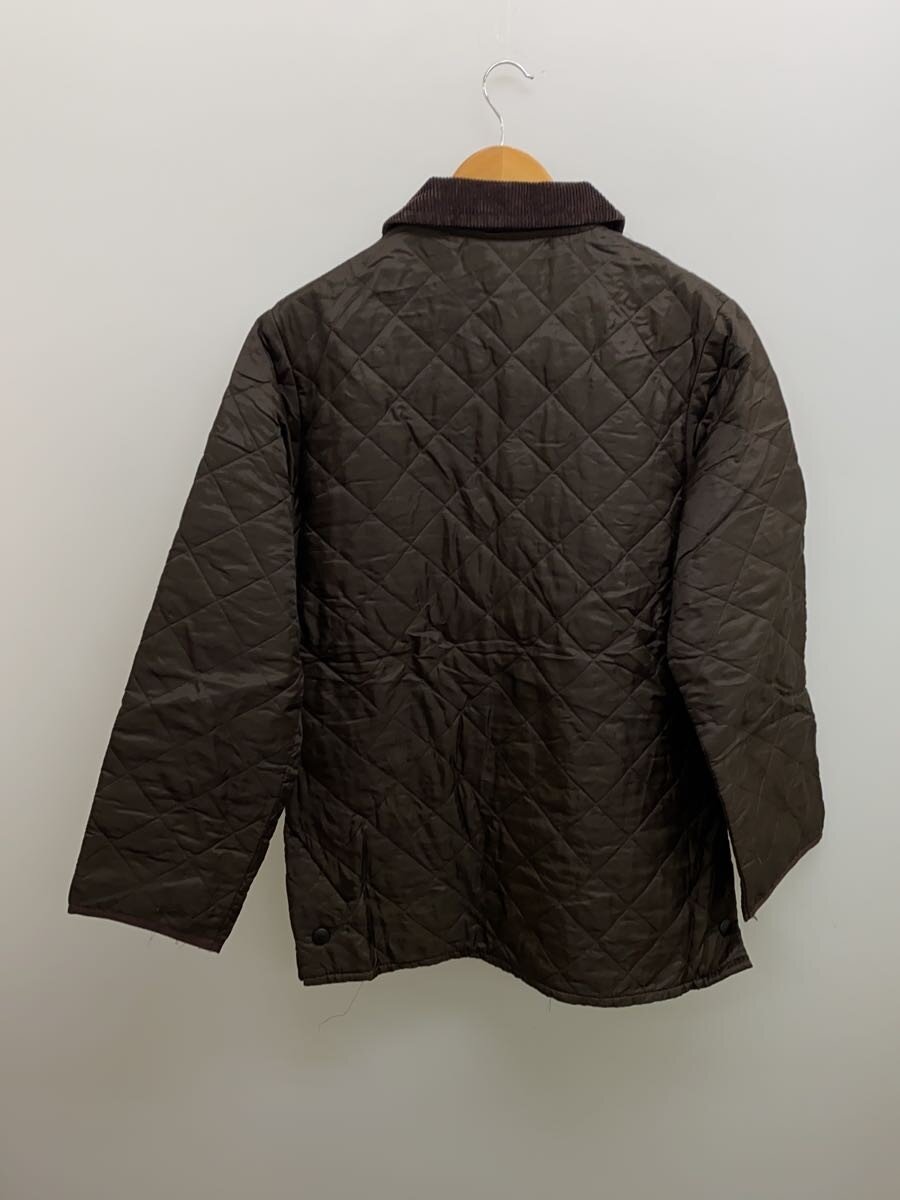 【中古】Barbour◆liddesdale/england製/汚れ有/キルティングジャケット/S/ナイロン/BRW【メンズウェア】