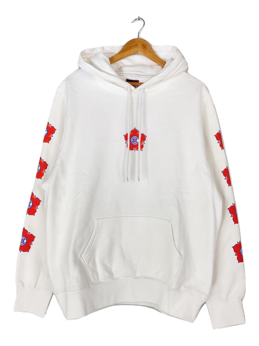 【中古】CLOTAPPAREL/CLOT Flower Popover Hoody/パーカー/XL/コットン/ホワイト【メンズウェア】