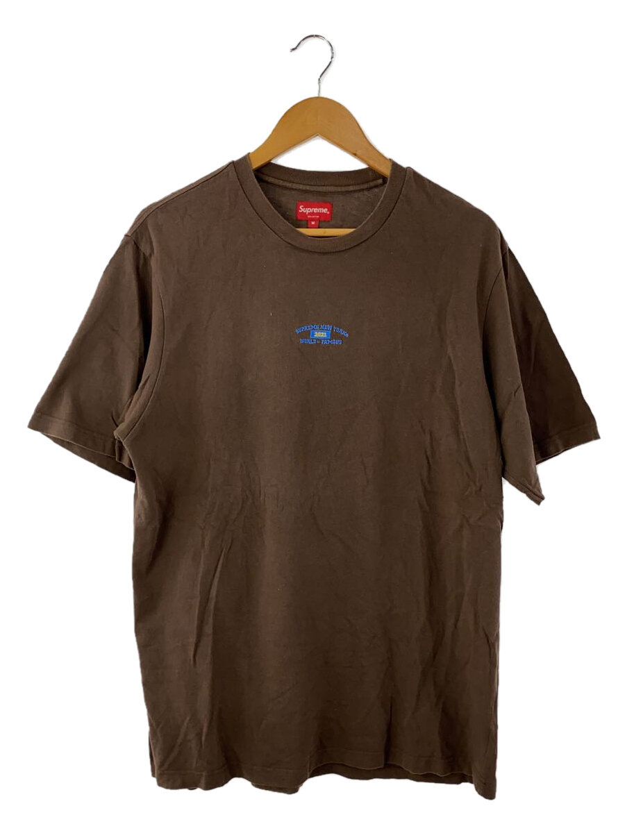 【中古】Supreme◆Tシャツ/M/コットン/BRW【メンズウェア】