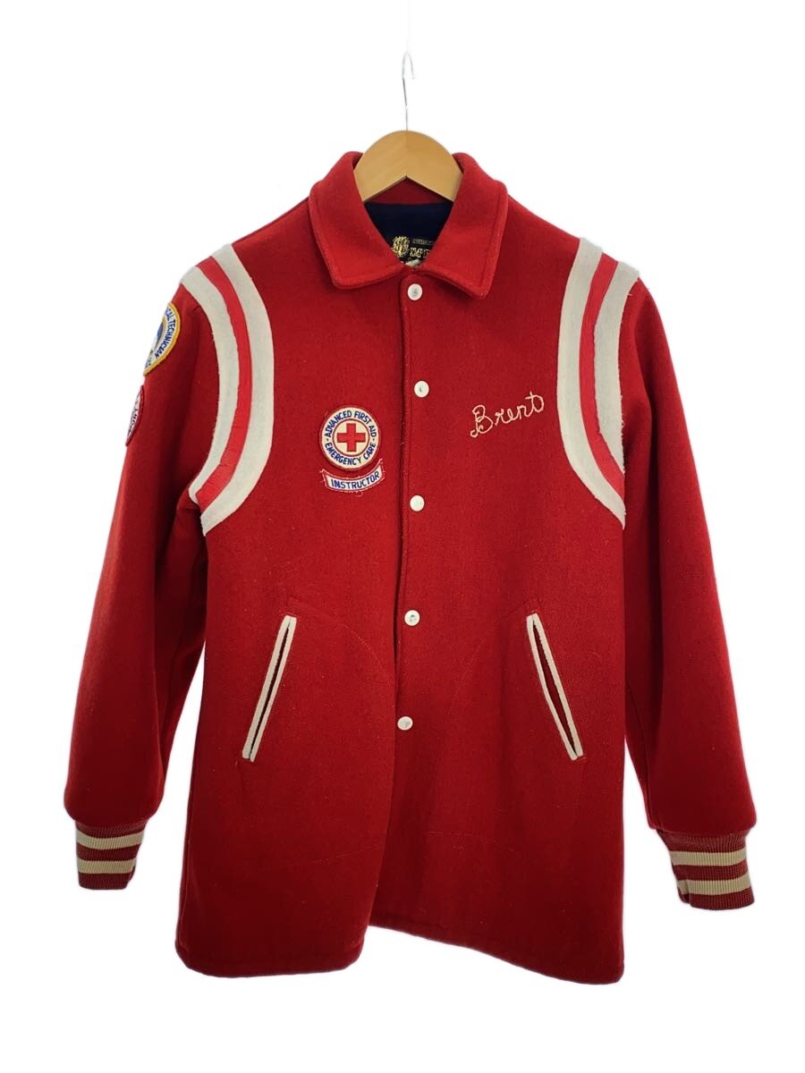 【中古】empire◆スタジャン/38/ウール/RED【メンズウェア】