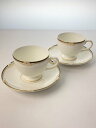 【中古】WEDGWOOD◆カップ&ソーサー/4点セット/WHT【キッチン用品】