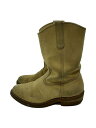 【中古】RED WING◆ペコスブーツ/US7/BEG/スウェード/8156/ベージュ【シューズ】