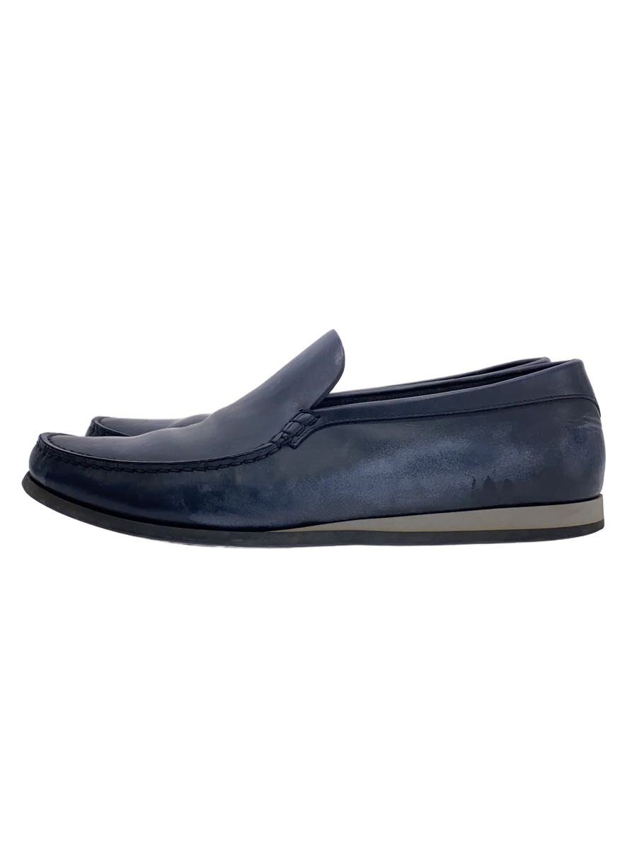 【中古】BERLUTI◆ドライビングシューズ/スリッポン/ローファー/UK7/NVY/レザー//【シューズ】
