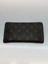 【中古】LOUIS VUITTON◆ポルト・モネ・ジップ_モノグラム・キャンバス_BRW/PVC/BRW/メンズ/M61727【服飾雑貨他】(4)