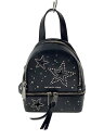 【中古】MICHAEL KORS◆リュック/レザー/BLK【バッグ】(4)