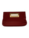 【中古】MICHAEL KORS◆クラッチバッグ/レザー/RED/35T2GBKC2L【バッグ】