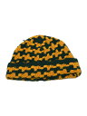 【中古】AIME LEON DORE◆22AW/HOUNDSTOOTH BEANIE/ニットキャップ/FREE/ウール/ORN/メンズ【服飾雑貨他】