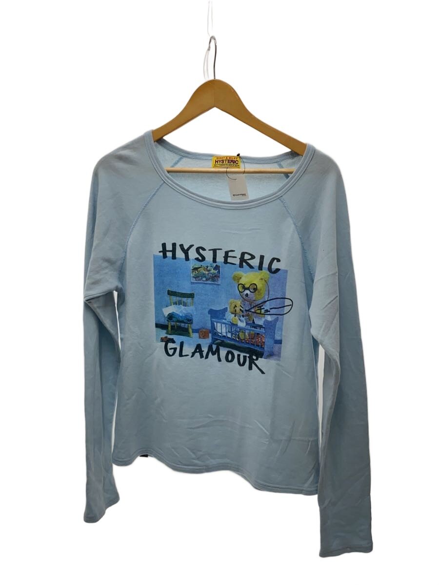 【ブランド】HYSTERIC GLAMOUR 【ブランドカナ】ヒステリックグラマー 【型番】 【程度】B 【サイズ】FREE 【メインカラー】ブルー 【素材・生地】コットン 【キーワード】　　 2026/01/29 セカンドストリート大東店【3492】【中古】HYSTERIC GLAMOUR◆スウェット/FREE/コットン ブランド HYSTERIC GLAMOUR 型番 カラー ブルー 柄 プリント 素材・生地 コットン>色・素材について サイズ FREE>サイズ表示について 実寸（cm） 【カットソー】 身幅：50 / 着丈：57 / ゆき：82 【その他】 その他サイズ：/ 商品は　セカンドストリート大東店の店頭にて販売しております。商品に関するお問合わせは、お電話(TEL:072-869-5015)にて、問合わせ番号：2334925426033をお伝えください。 配送方法やお支払い方法に関するお問い合わせは、サポートセンターまでご連絡をお願いします。 ※お電話の対応は営業時間内のみとなります。お問い合わせフォームでお問い合わせの際はご注文番号をご記入下さい