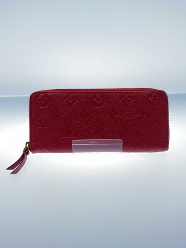 【中古】LOUIS VUITTON◆ジッピー・ウォレット_モノグラム・アンプラント_RED/牛革/RED/レディース【服飾雑貨他】 【中古】LOUIS VUITTON◆ジッピー・ウォレット_モノグラム・アンプラント_RED/牛革/RED/レディース【服飾雑貨他】