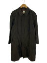 【中古】Aquascutum◆60s/aqua5/ステンカラーコート/--/シルク/BRW/無地【メンズウェア】