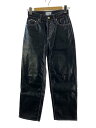 【中古】EYTYS◆BENZ/ボトム/25/フェイクレザー/BLK/a039013/使用感有【レディースウェア】