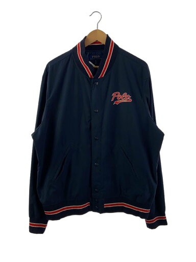 【中古】POLO RALPH LAUREN◆スタジャン/XL/ナイロン/NVY/0200011801【メンズウェア】 【中古】POLO RALPH LAUREN◆スタジャン/XL/ナイロン/NVY/0200011801【メンズウェア】