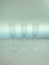 【中古】Baccarat◆ドンペリニヨン/シャンパングラス/3点セット/CLR【キッチン用品】