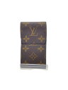 【中古】LOUIS VUITTON◆エテュイ・シガレット_モノグラム・キャンバス_BRW/レザー/BRW/ボーダー/メンズ【服飾雑貨他】