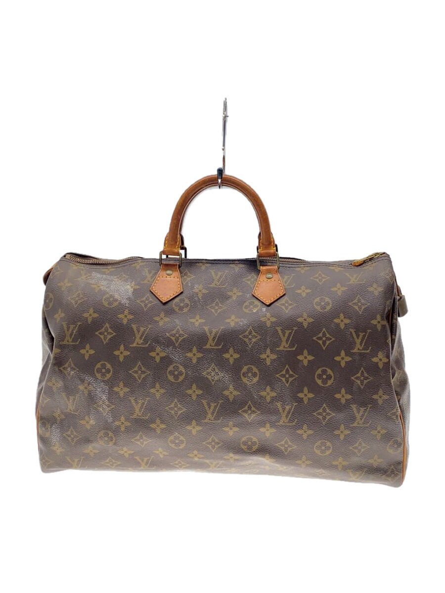 【中古】LOUIS VUITTON◆キーポル45_モノグラム・キャンバス_BRW/PVC/BRW【バッグ】