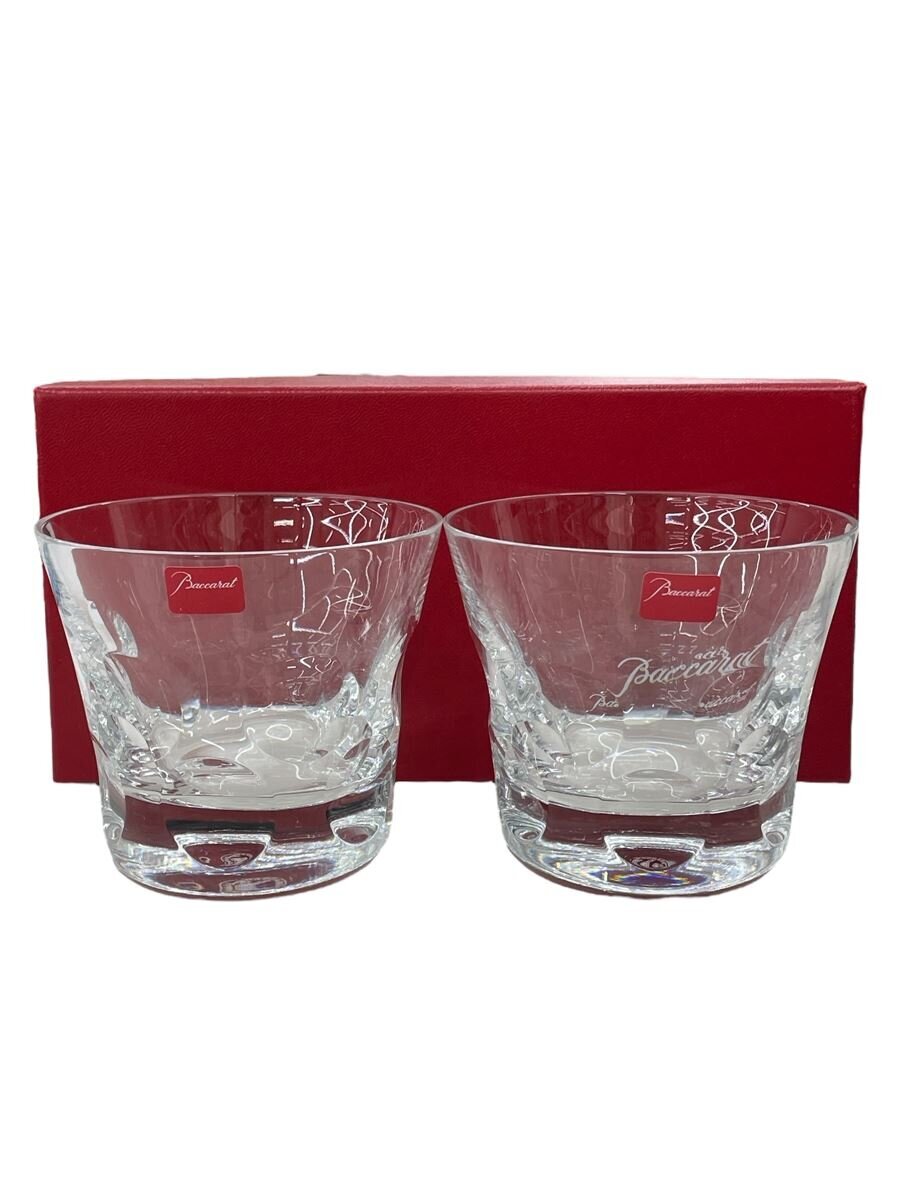 【中古】Baccarat◆ベルーガ ペアロックグラス【キッチン用品】