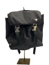 【中古】melple◆リュック/--/ブラック/無地/MADE IN USA【バッグ】