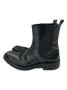 【中古】yohji yamamoto POUR HOMME◆エンジニアブーツ/40/BLK/レザー//【シューズ】
