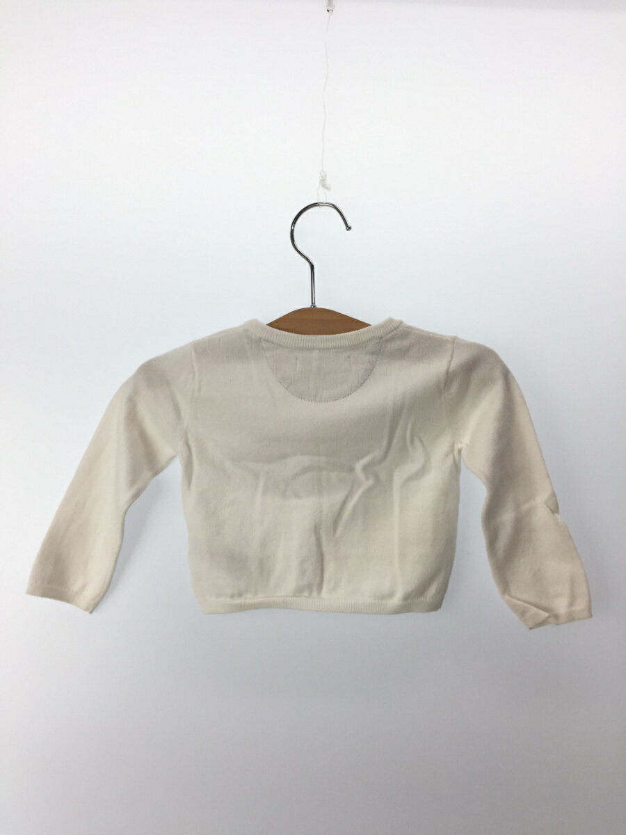 【中古】BURBERRY CHILDREN◆カーディガン/80cm/WHT【キッズ】