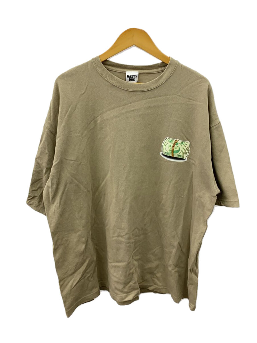 【中古】NastyDog◆Tシャツ/XL/コットン/KHK/4411-01【メンズウェア】