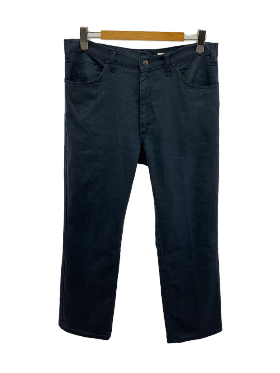 【中古】Levi’s◆STA-PREST/MADE IN USA/ストレートパンツ/ボタン裏520/36/ポリエステル/NVY【メンズウェア】
