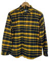 【中古】THE NORTH FACE◆長袖シャツ_NRW62031/XL/ポリエステル/YLW/チェック【レディースウェア】