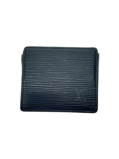 【中古】LOUIS VUITTON◆ポルト・モネ・ボワット_エピ_BLK/レザー/ブラック/メンズ【服飾雑貨他】 【中古】LOUIS VUITTON◆ポルト・モネ・ボワット_エピ_BLK/レザー/ブラック/メンズ【服飾雑貨他】