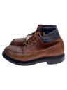 【中古】RED WING◆レースアップブーツ・スーパーソールモックトゥ/US9.5/BRW/牛革【シューズ】