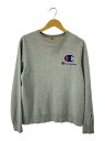 【中古】Champion◆スウェット/M/コットン/GRY/無地/c8-q058r【メンズウェア】